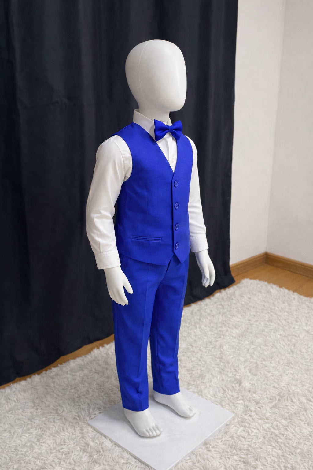 Calça & Colete Infantil - Azul Royal