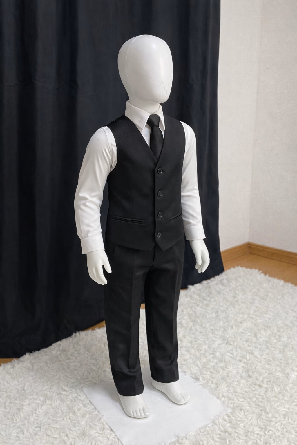 Calça & Colete Infantil - Preto