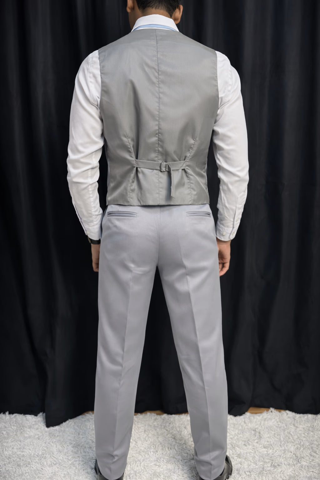 Calça & Colete - Cinza Médio