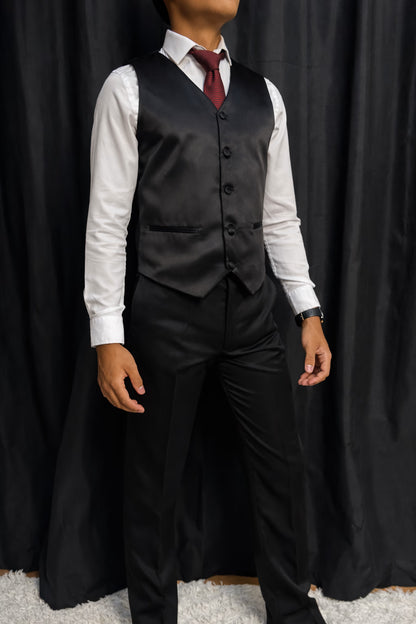 Calça & Colete - Preto Dior