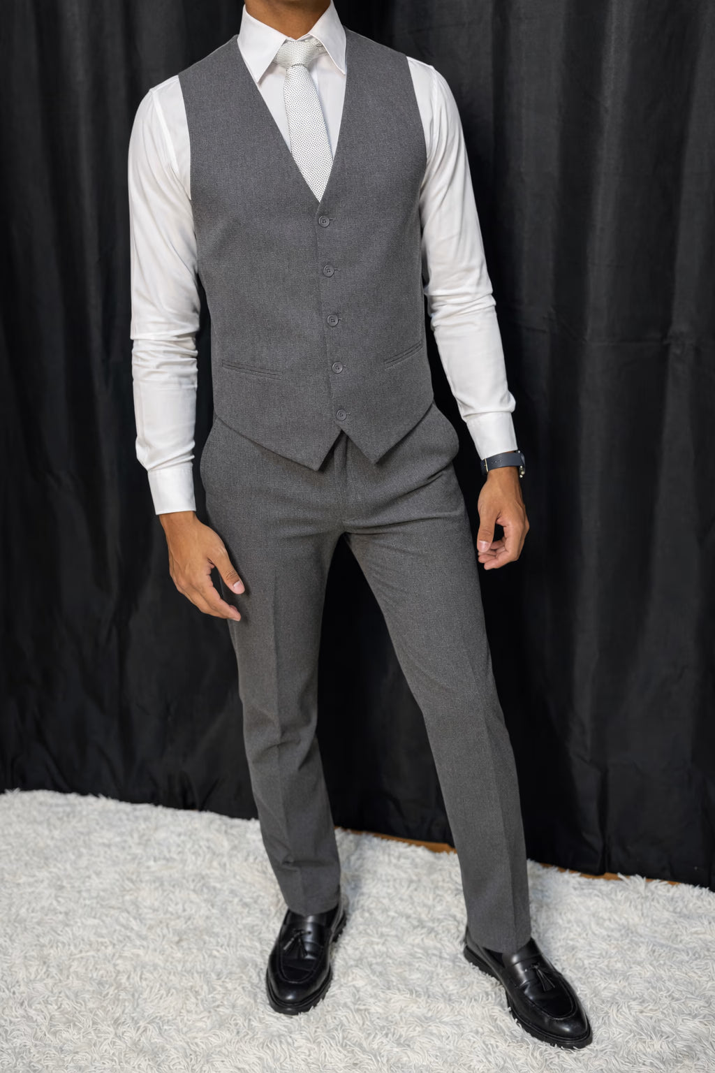 Calça & Colete - PV Grafite