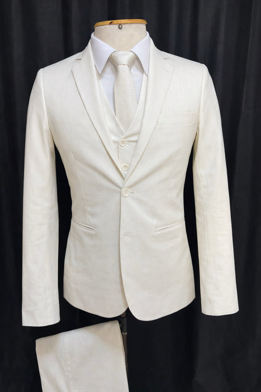 Traje Slim Rafia Natural