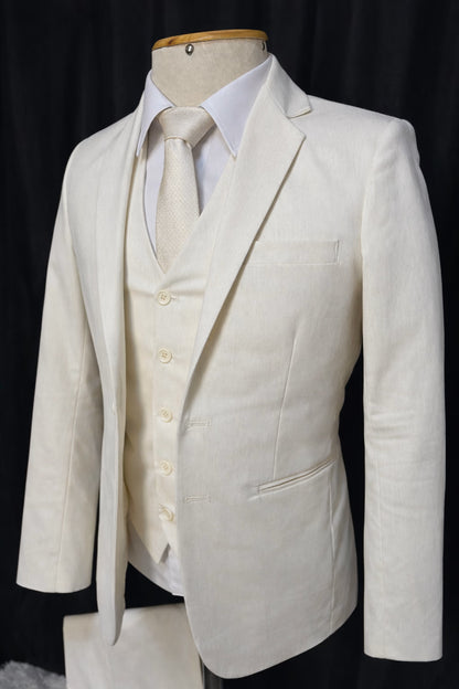 Traje Slim Rafia Natural