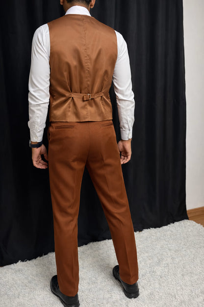 Calça & Colete - Terra Cota