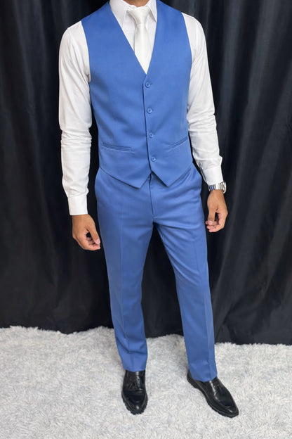 Traje Slim Azul Jeans