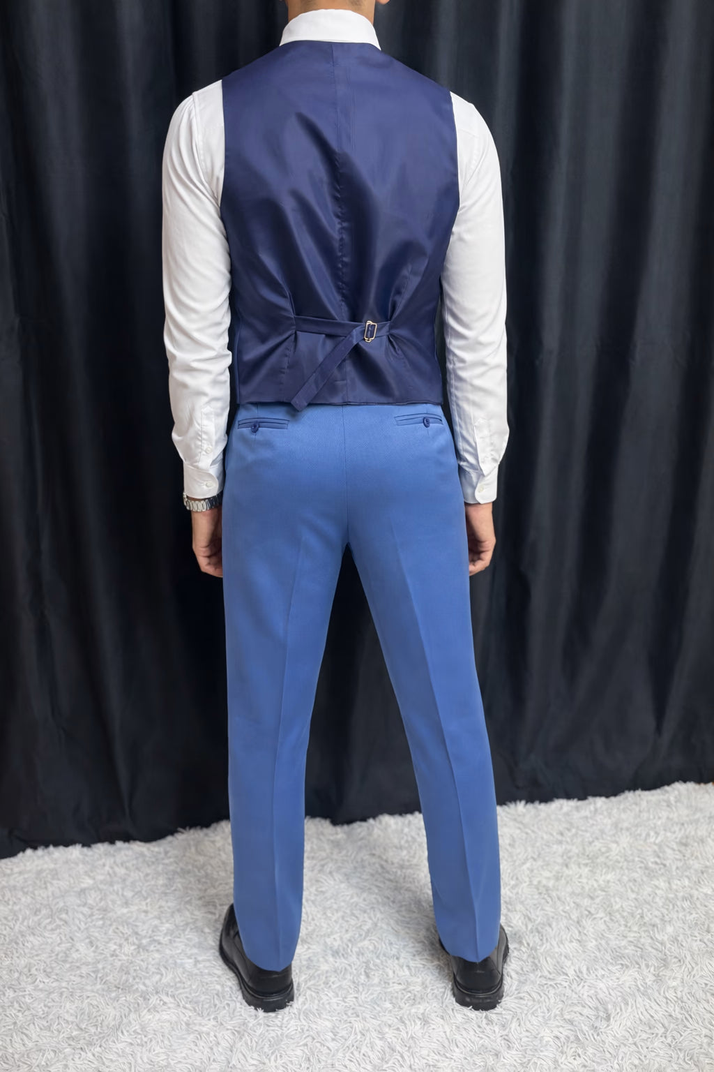 Calça & Colete - Azul Jeans