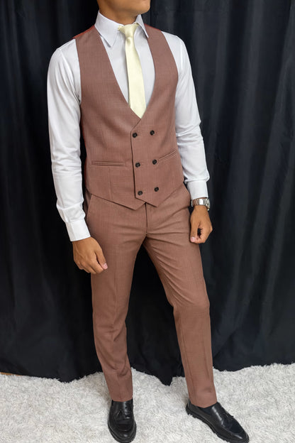 Calça & Colete - Mocha