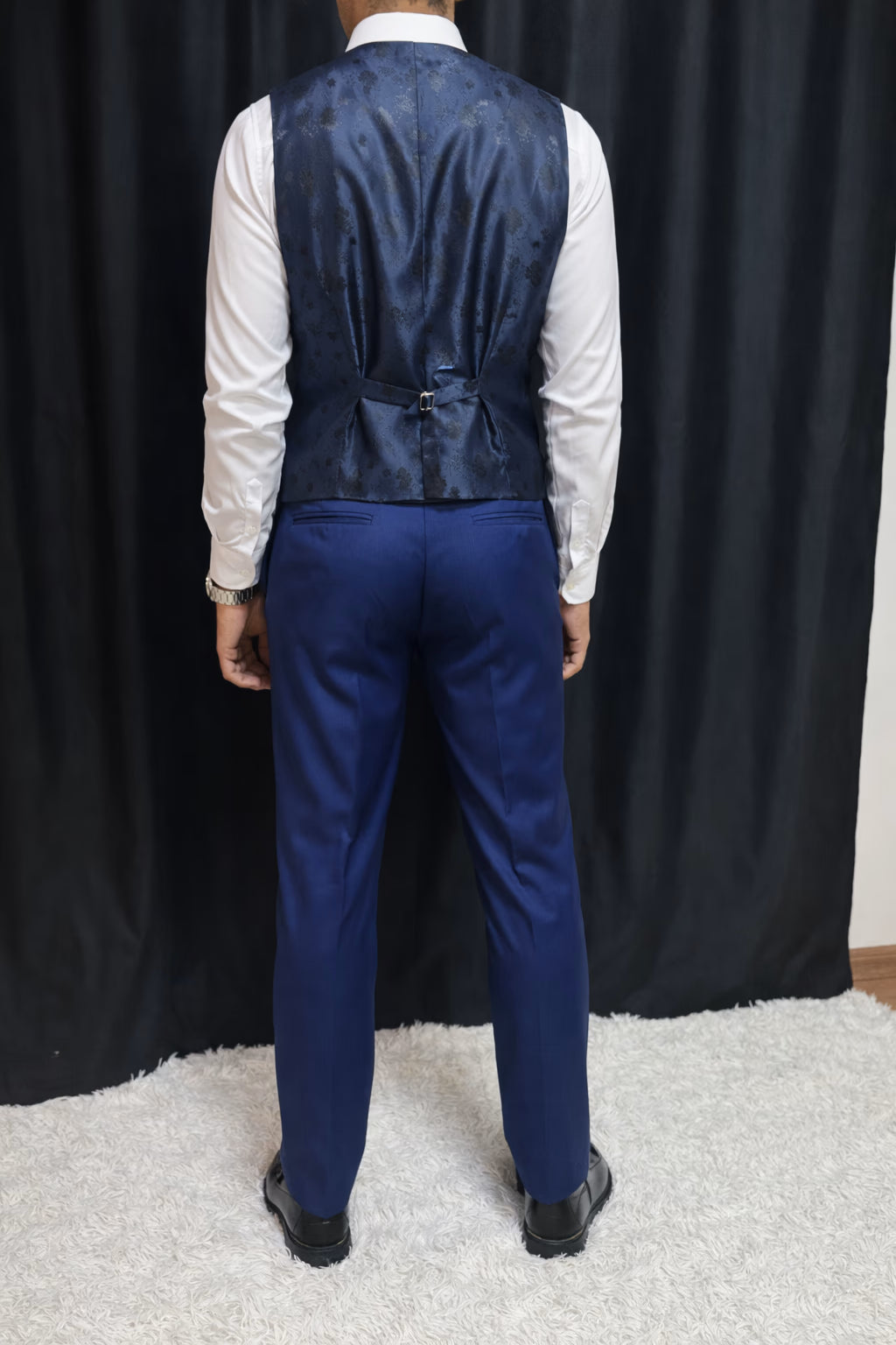 Calça & Colete - Azul Zara