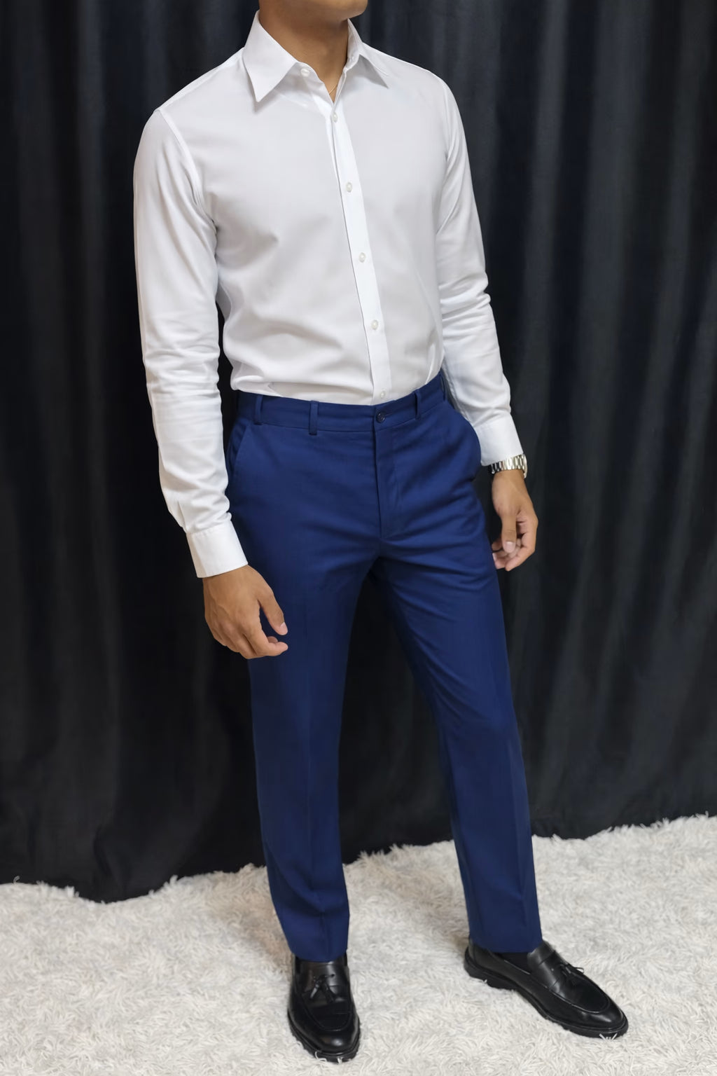 Calça & Colete - Azul Zara