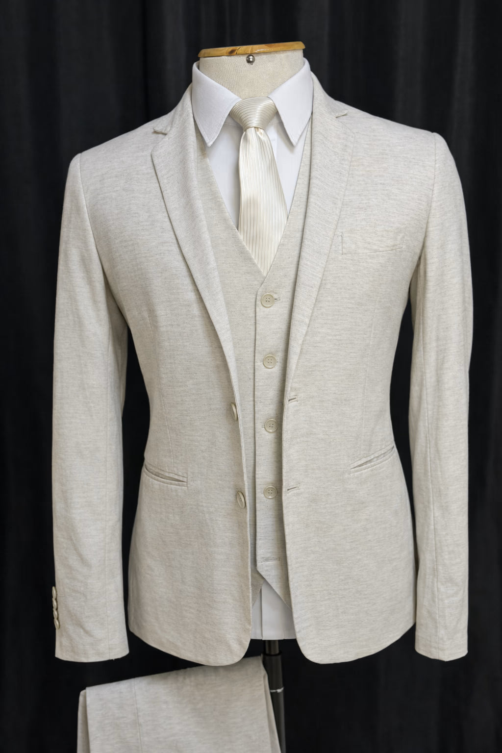 Traje Slim Linho Mescla