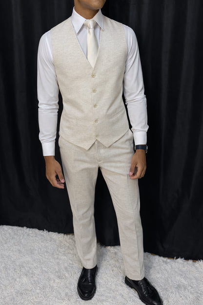 Calça & Colete - Linho Mescla