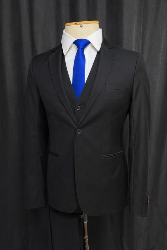 Traje Slim Preto Tropical