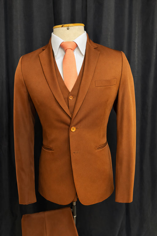 Traje Slim Terra Cota