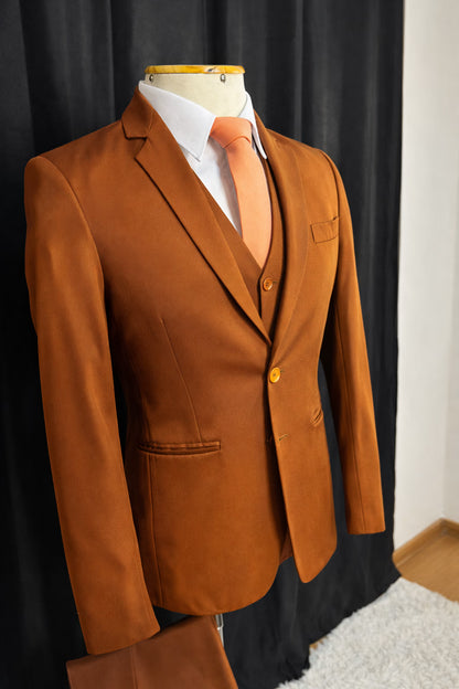 Traje Slim Terra Cota