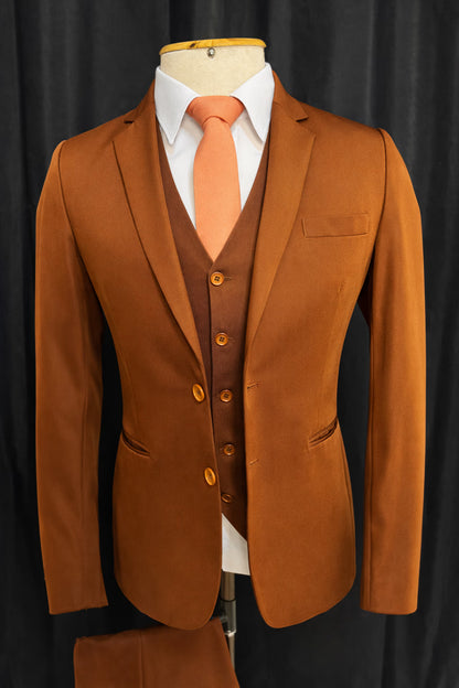 Traje Slim Terra Cota