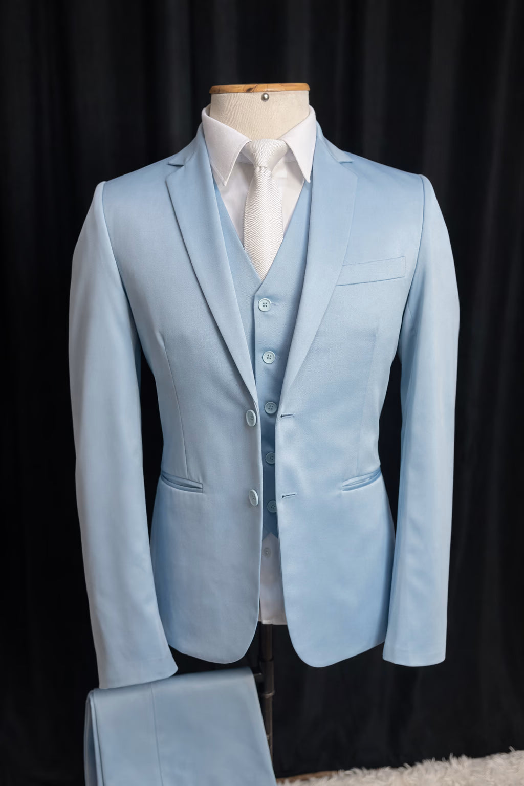 Traje Slim Azul Bebê