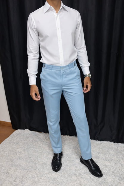 Calça & Colete - Azul Bebê