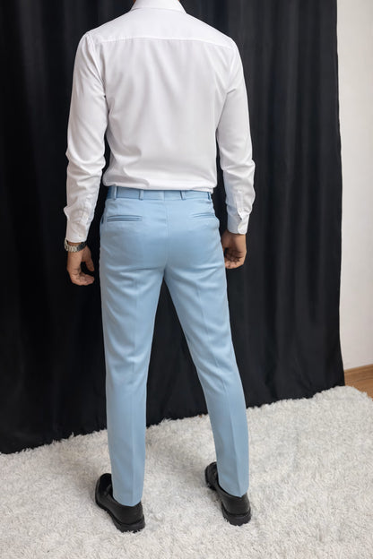 Calça & Colete - Azul Bebê