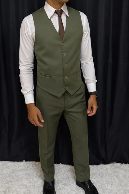 Calça & Colete - Verde Terrário