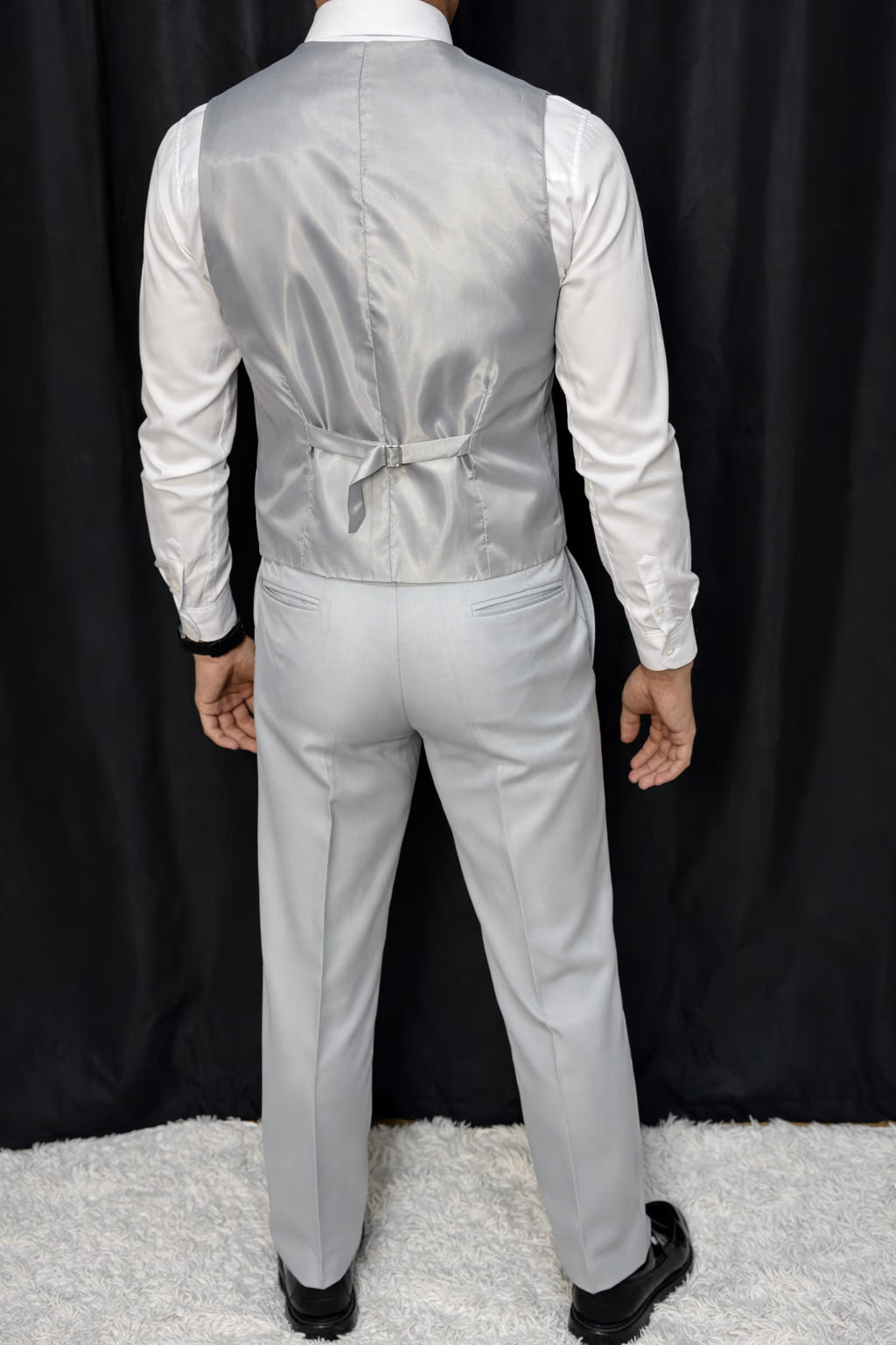 Calça & Colete - Cinza Ice