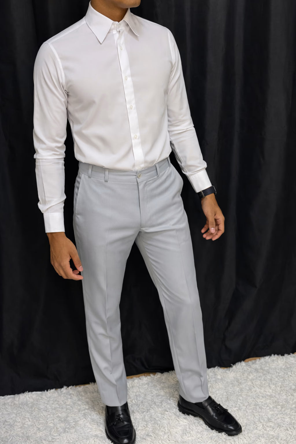 Calça & Colete - Cinza Ice