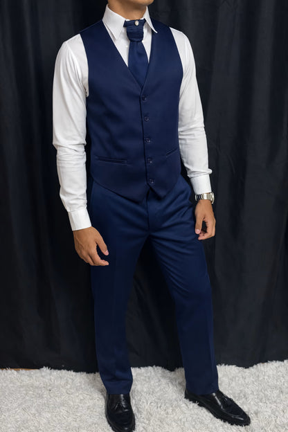 Calça & Colete - Lápis Blue