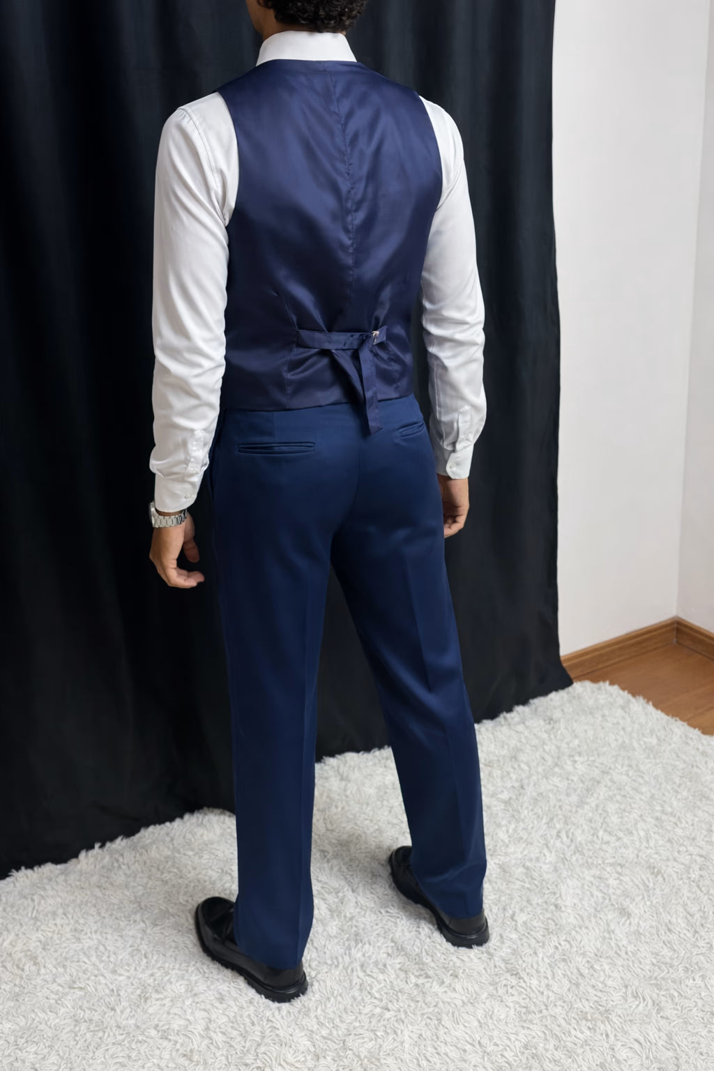 Calça & Colete - Lápis Blue