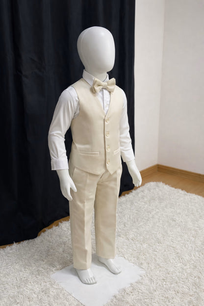 Calça & Colete Infantil - Bege Dior