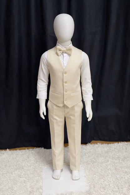 Calça & Colete Infantil - Bege Dior