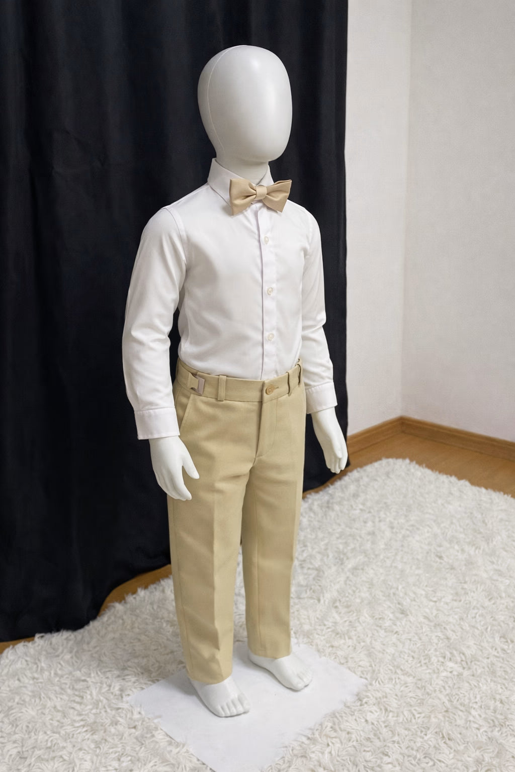 Calça & Suspensório Infantil - Cáqui