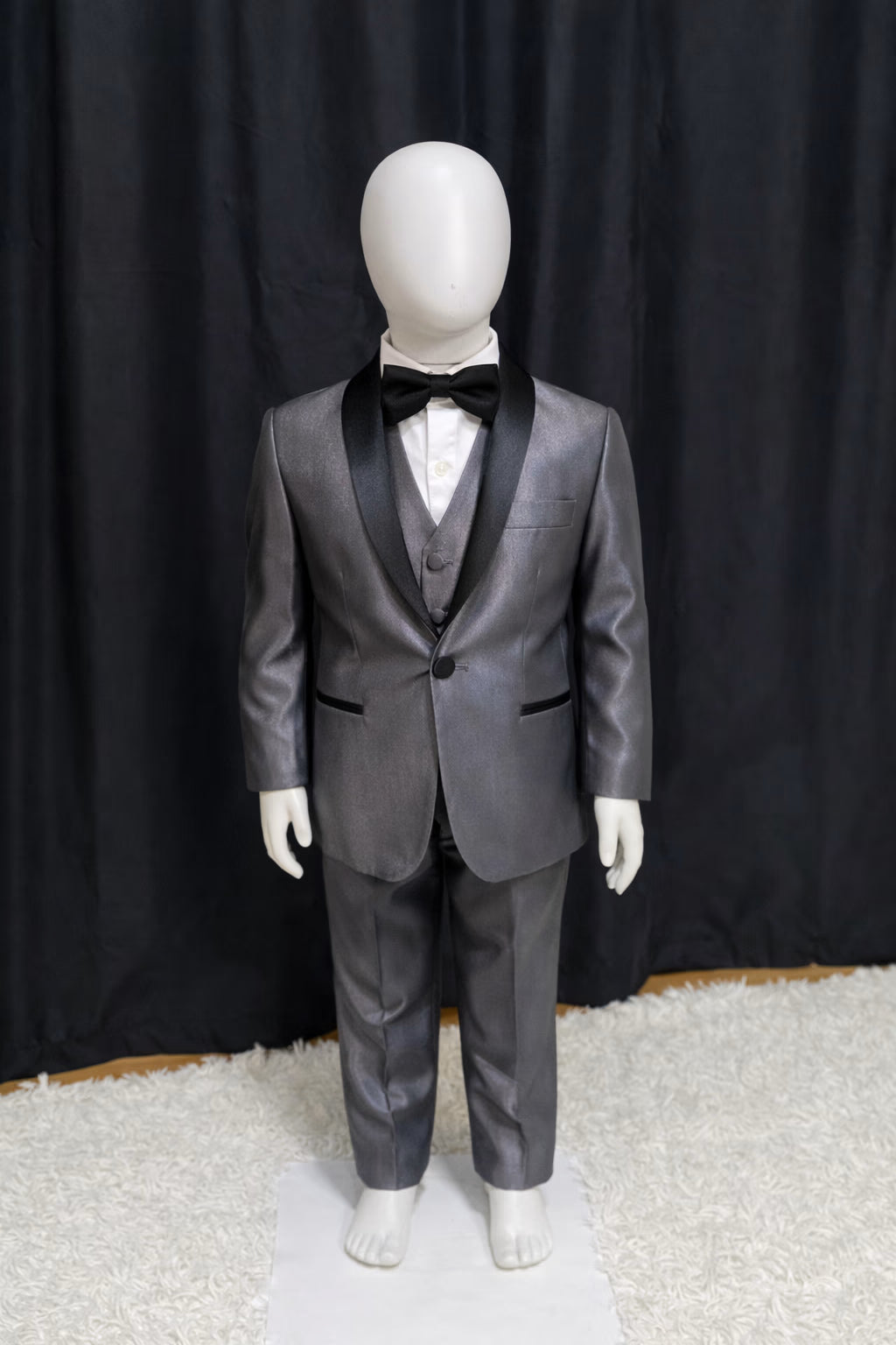 Traje Infantil Summer Grafite Lapela Preta