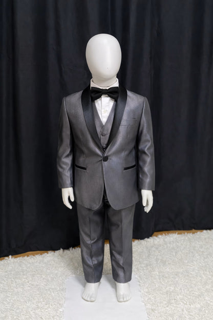 Traje Infantil Summer Grafite Lapela Preta