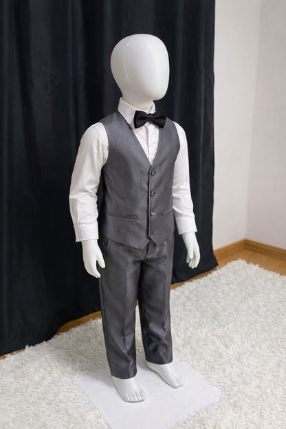 Traje Infantil Summer Grafite Lapela Preta