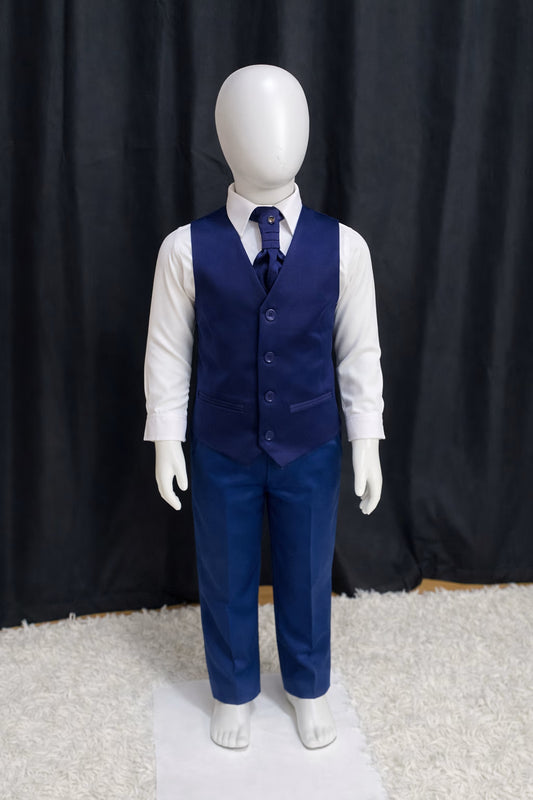 Calça & Colete Infantil - Lápis Blue