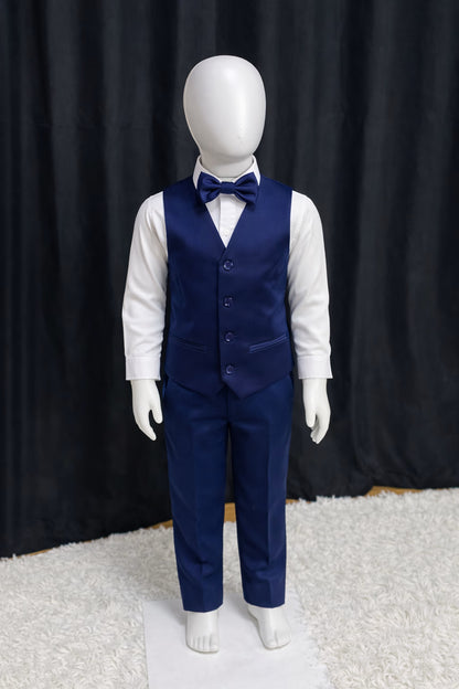 Calça & Colete Infantil - Azul Marinho Dior