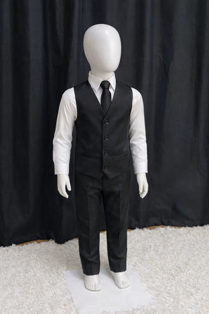 Calça & Colete Infantil - Preto