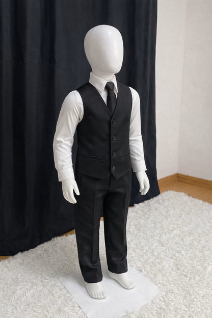 Calça & Colete Infantil - Preto