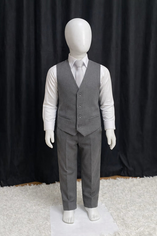 Calça & Colete Infantil - PV Grafite