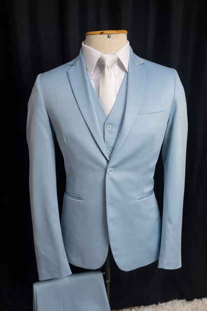 Traje Slim Azul Bebê