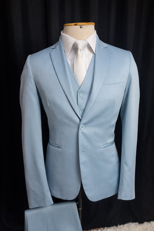 Traje Slim Azul Bebê